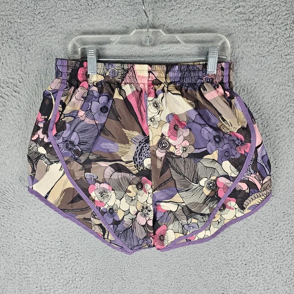 Nike Running Shorts Women's Small Multi Floral Dri-Fit Elastic Waist DA1236-004 - Picture 2 of 11